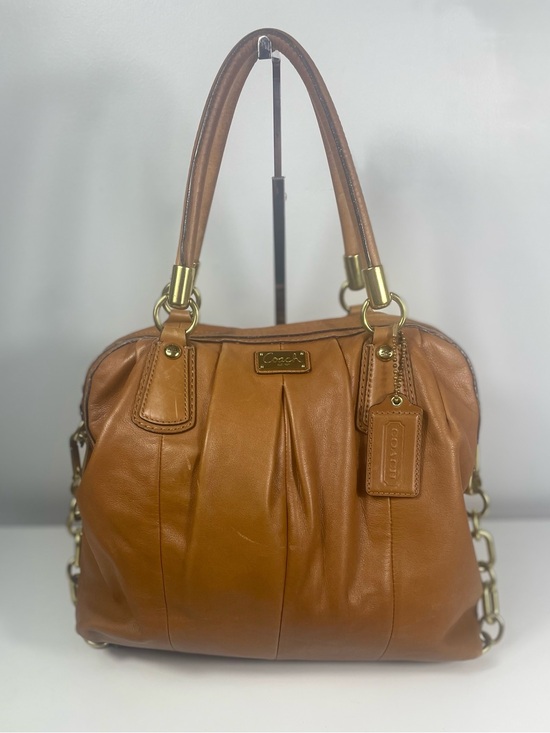 Coach Handbags - Authentic Coach Kristin Brown Pleated Leather Satchel